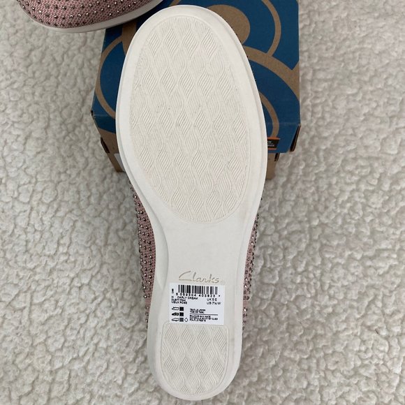 Clarks Cloudsteppers Carly Dream Sparkle Slip-On Sneaker/Loafer 7.5W NEW! - Picture 6 of 8